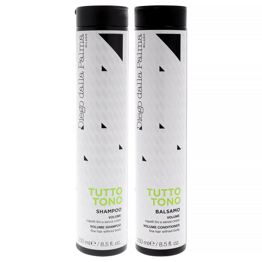 Tutto Tono Volume Kit by Diego Dalla Palma for Unisex - 2 Pc Kit 8.5oz Shampoo, 8.5oz Conditioner