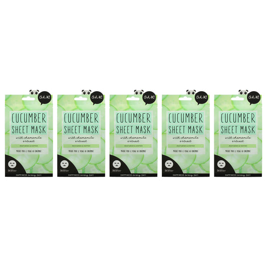 Sheet Mask - Cucumber by Oh K! for Unisex - 1 Pc Mask - Pack of 5