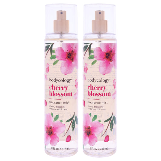 Cherry Blossom by Bodycology for Women - 8 oz Fragrance Mist - Pack of 2