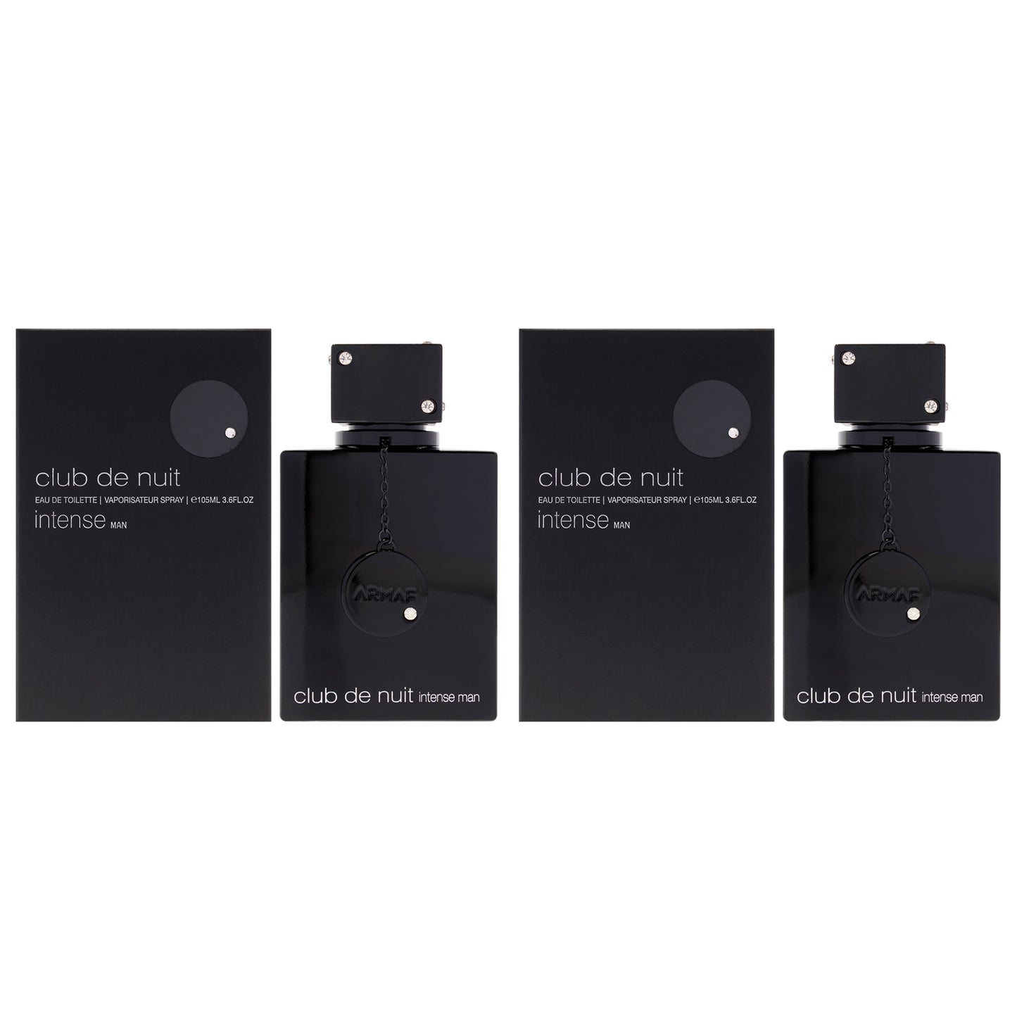 Club De Nuit Intense by Armaf for Men - 3.6 oz EDT Spray - Pack of 2