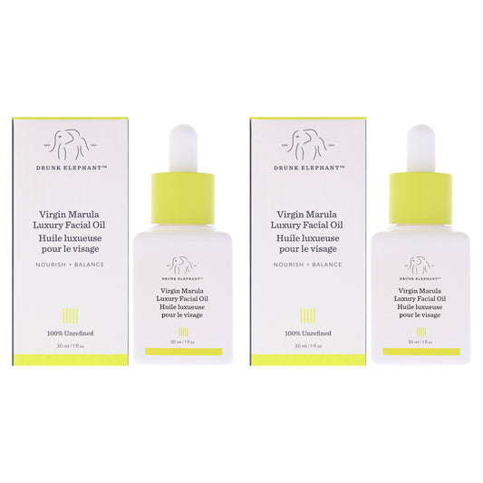 Virgin Marula Luxury Facial Oil by Drunk Elephant for Women - 1 oz Oil - Pack of 2