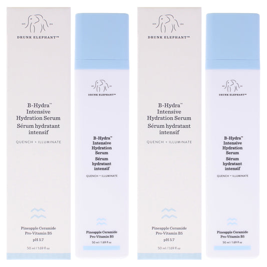 B-Hydra Intensive Hydration Serum by Drunk Elephant for Women - 1.69 oz Serum - Pack of 2