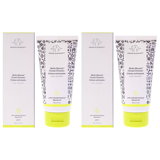 Mello Marula Cream Cleanser by Drunk Elephant for Unisex - 5 oz Cleanser - Pack of 2