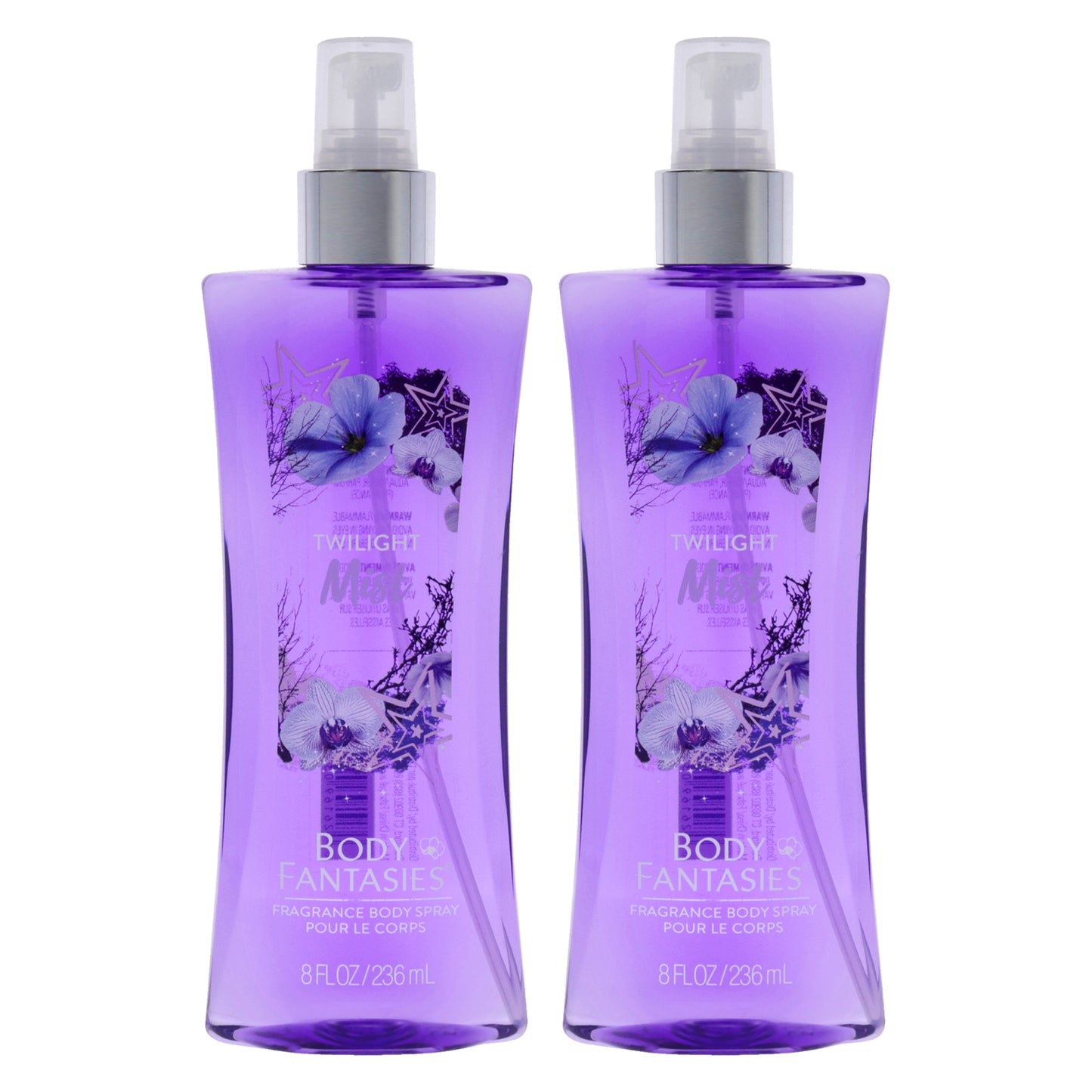 Signature Twilight Mist Fragrance Body Spray by Body Fantasies for Women - 8 oz Body Spray - Pack of 2