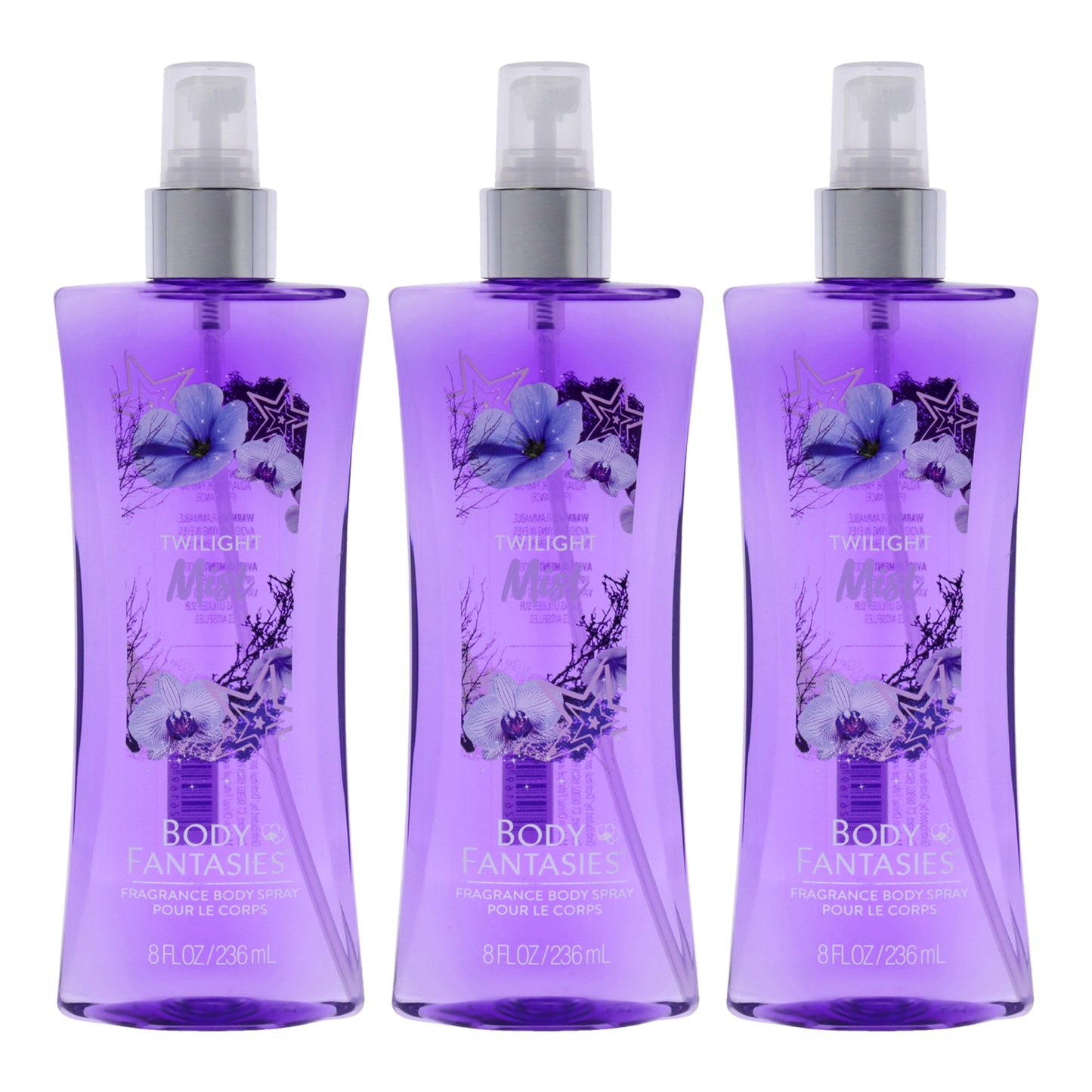 Signature Twilight Mist Fragrance Body Spray by Body Fantasies for Women - 8 oz Body Spray - Pack of 3