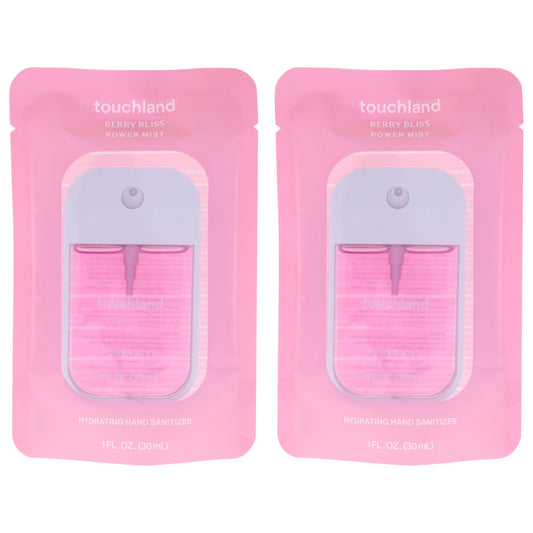 Power Mist Hydrating Hand Sanitizer - Berry Bliss by Touchland for Unisex - 1 oz Hand Sanitizer - Pack of 2