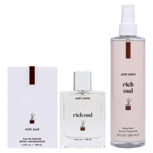 Rich Ous Kit by Just Juice for Unisex 2 Pc Kit 3.4oz EDP Spray, 10oz Body Spray
