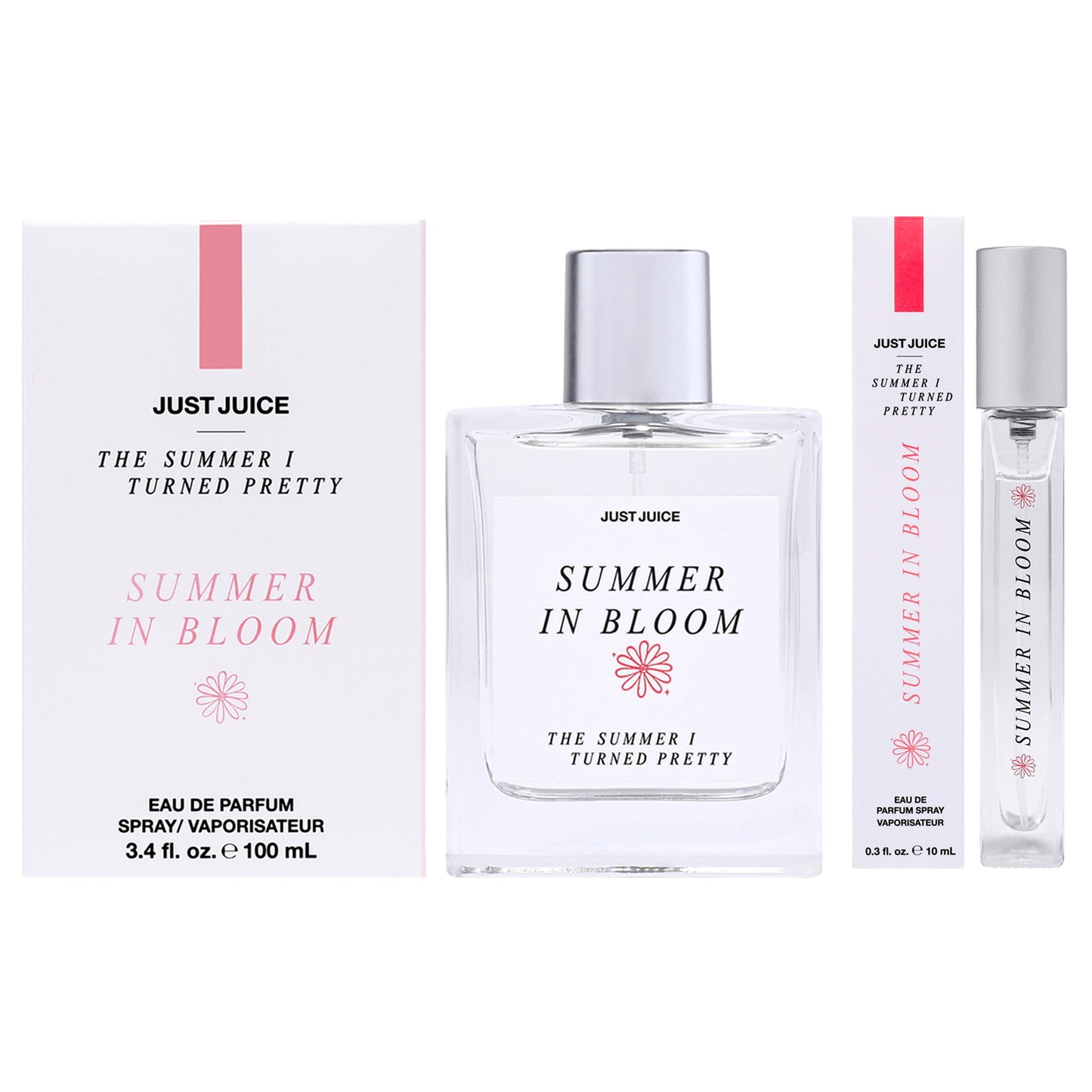 The Summer I Turned Pretty Summer In Bloom Kit by Just Juice for Unisex 2 Pc 0.3oz EDP Spray, 10oz Body Mist