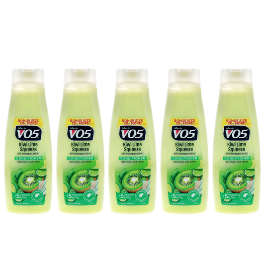 Herbal Escapes Kiwi Lime Squeeze Conditioner by Alberto VO5 for Unisex - 15 oz Conditioner - Pack of 5