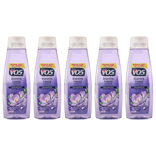 Moisturizing Blooming Freesia Shampoo by Alberto VO5 for Unisex - 15 oz Shampoo - Pack of 5