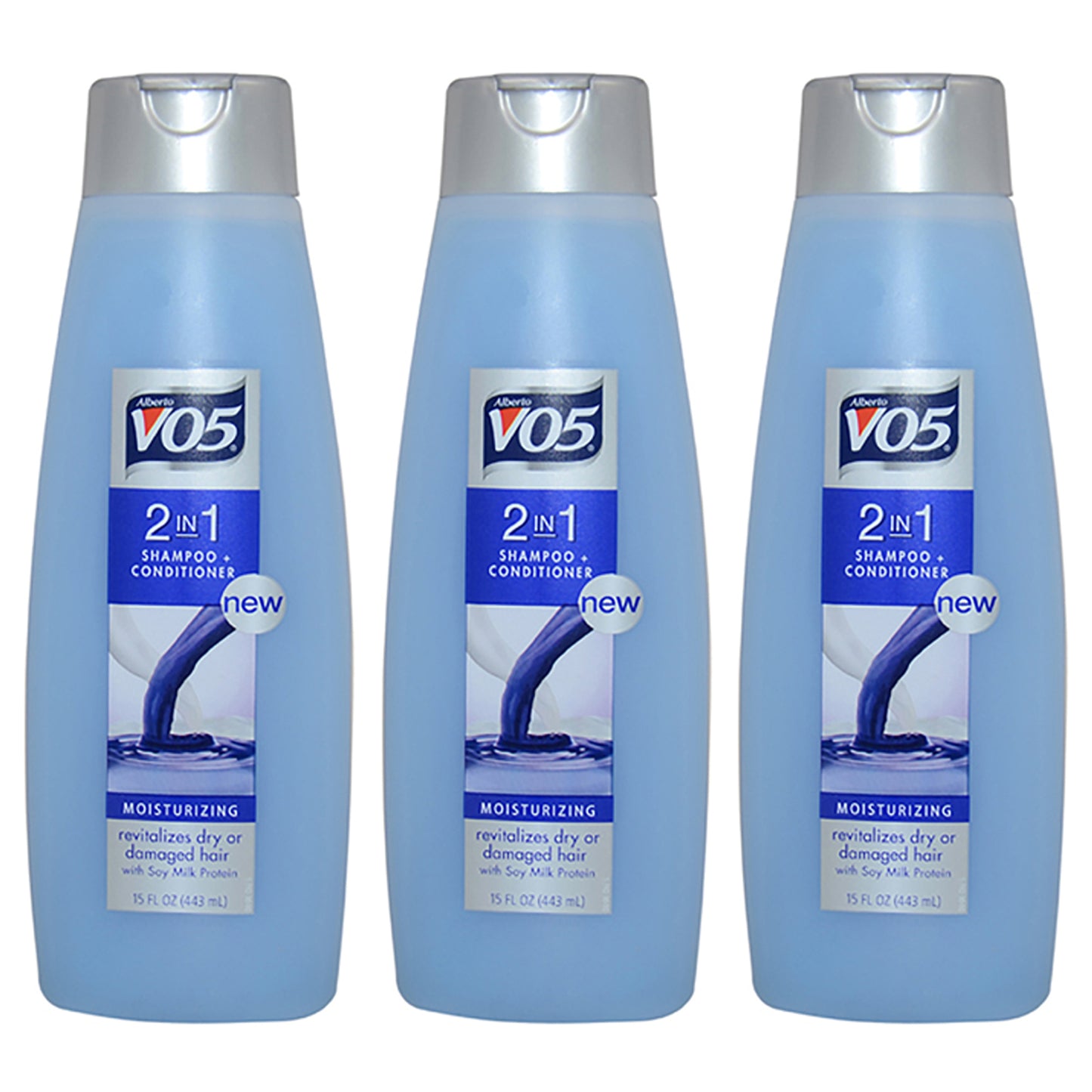2 in 1 Shampoo and Conditioner by Alberto VO5 for Unisex - 15 oz Shampoo and Conditioner - Pack of 3