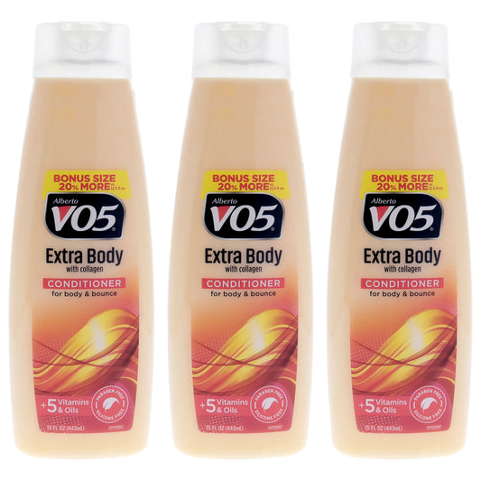 Extra Body Volumizing Conditioner by Alberto VO5 for Unisex - 15 oz Conditioner - Pack of 3