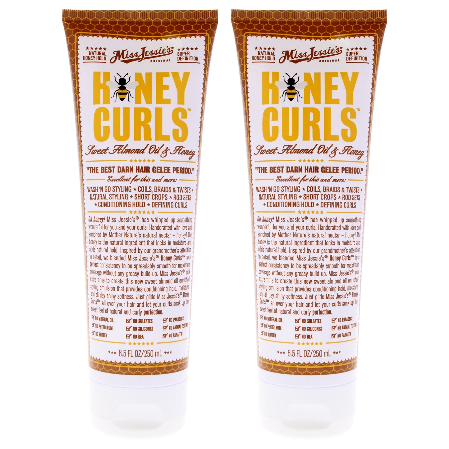 Honey Curls by Miss Jessies for Unisex - 8.5 oz Emulsion - Pack of 2