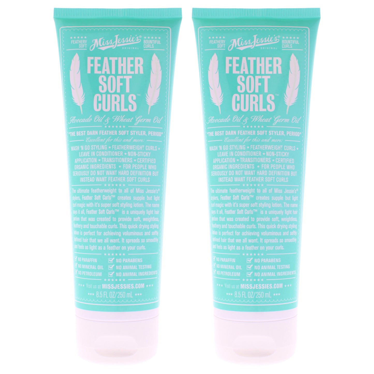 Feather Soft Curls by Miss Jessies for Unisex - 8.5 oz Conditioner - Pack of 2