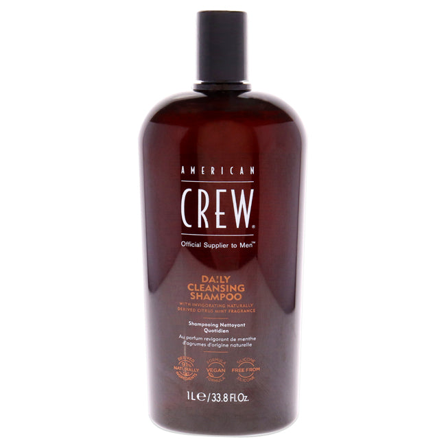 Daily Cleansing Shampoo by American Crew for Men - 33.8 oz Shampoo