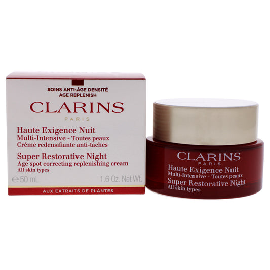 Super Restorative Night - All Skin Types by Clarins for Unisex - 1.7 oz Night Cream