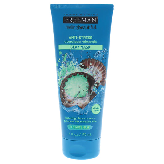 Feeling Beautiful Facial Anti-Stress Mask Dead Sea Minerals by Freeman for Unisex - 6 oz Mask