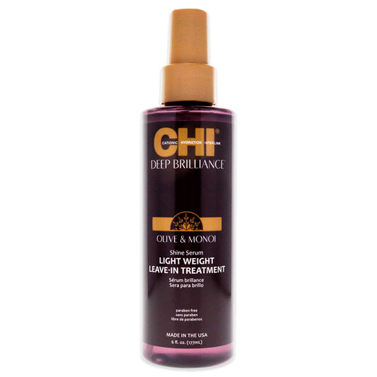 Deep Brilliance Lightweight Leave-In Treatment by CHI for Unisex - 6 oz Treatment