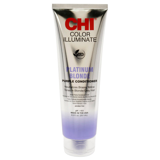 Ionic Color Illuminate Conditioner - Platinum Blonde by CHI for Unisex - 8.5 oz Hair Color