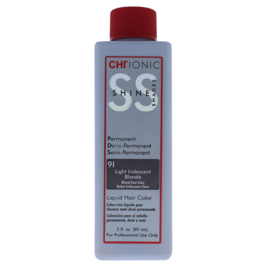 Ionic Shine Shades Liquid Hair Color - 91 Light Iridescent Blonde by CHI for Unisex - 3 oz Hair Color