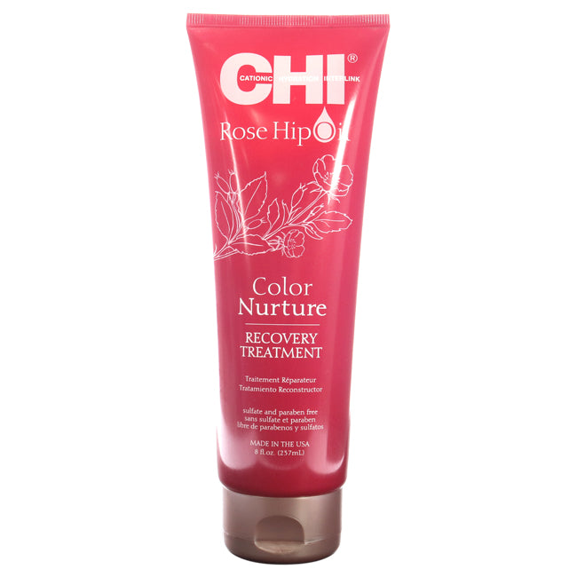 Rose Hip Oil Color Nurture Recovery Treatment by CHI for Unisex - 8 oz Treatment