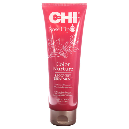 Rose Hip Oil Color Nurture Recovery Treatment by CHI for Unisex - 8 oz Treatment
