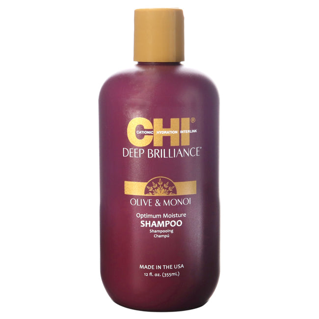 Deep Brilliance Optimum Moisture Shampoo by CHI for Unisex - 12 oz Shampoo