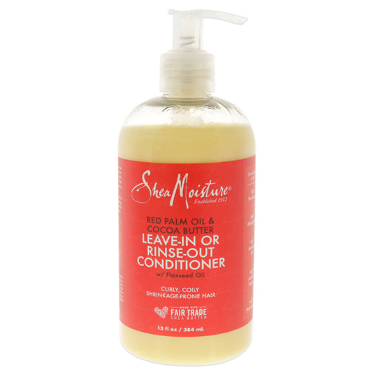 Red Palm Oil and Cocoa Butter Leave-In Or Rinse-Out Conditioner by Shea Moisture for Unisex - 13 oz Conditioner