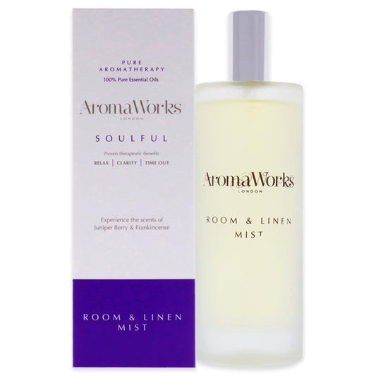 Soulful Room Mist by Aromaworks for Unisex - 3.38 oz Room Spray