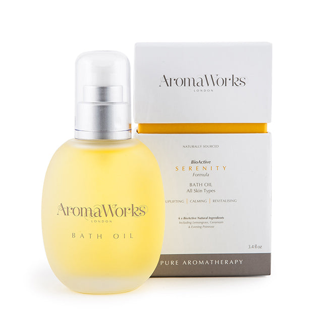 Serenity Bath Oil by Aromaworks for Unisex - 3.4 oz Oil