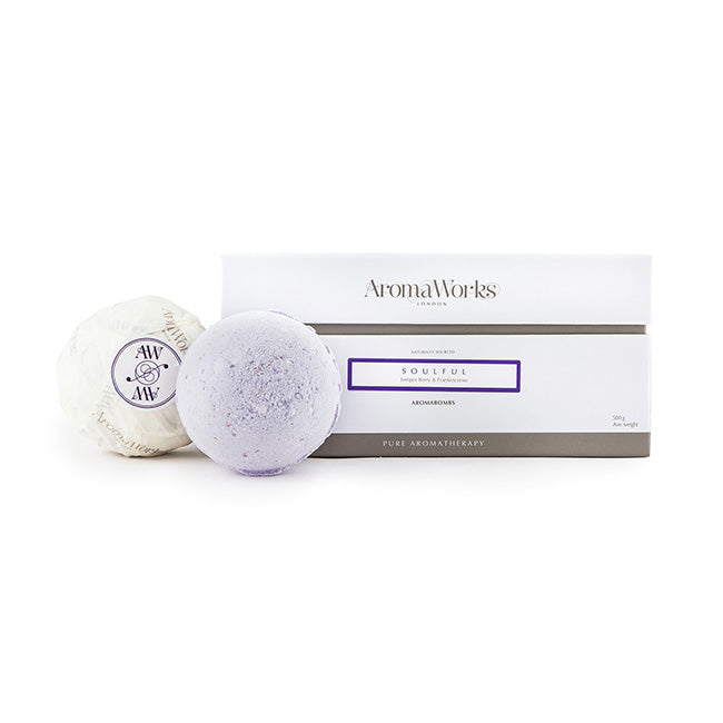 Soulful AromaBomb Duo by Aromaworks for Unisex - 2 x 8.81 oz Bath Bomb