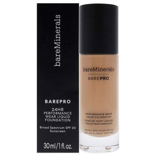 Barepro Performance Wear Liquid Foundation SPF 20 - 18 Pecan by bareMinerals for Women - 1 oz Foundation