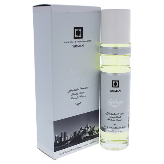 Sydney Fruity Fresh by Fashion and Fragrances for Women - 4.25 oz EDP Spray