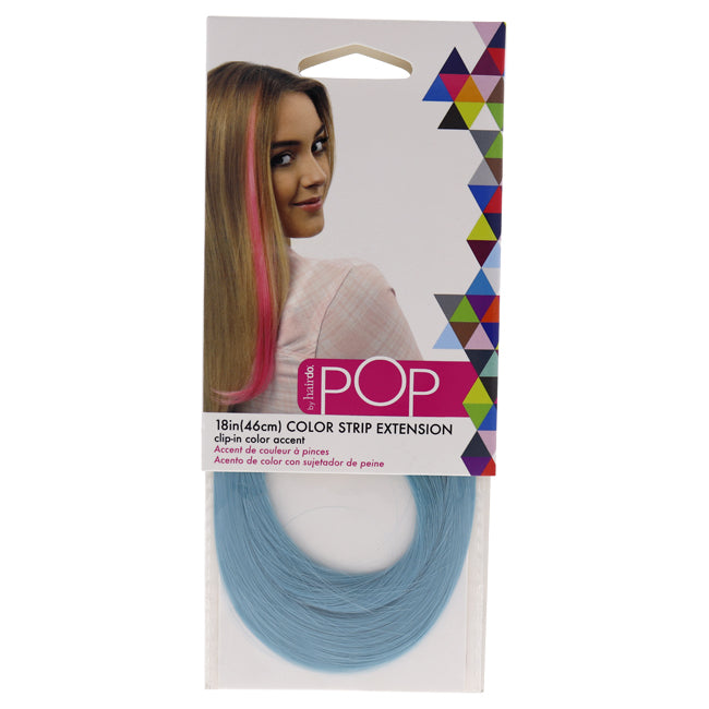 Pop Color Strip Extension - Blue Frosting by Hairdo for Women - 18 Inch Hair Extension