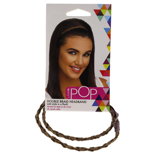 Pop Double Braid Headband - R1416T Buttered Toast by Hairdo for Women - 1 Pc Hair Band