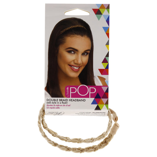 Pop Double Braid Headband - R22 Swedish Blond by Hairdo for Women - 1 Pc Hair Band