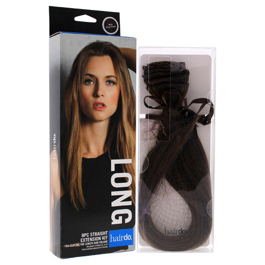 Straight Extension Kit - R830 Ginger Brown by Hairdo for Women - 8 x 16 Inch Hair Extension