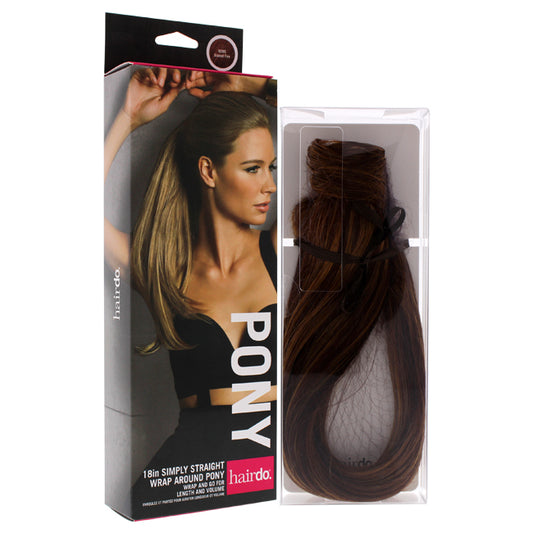 Simply Straight Pony - R28S Glazed Fire by Hairdo for Women - 18 Inch Hair Extension