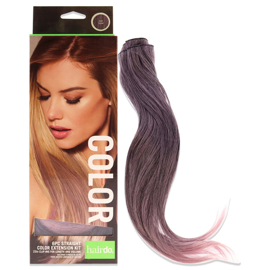 Straight Color Extension Kit - Iced Violet by Hairdo for Women - 6 x 23 Inch Hair Extension