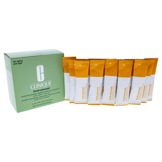 Fresh Pressed Renewing Powder Cleanser With Pure Vitamin C by Clinique for Women - 28 x 0.01 oz Cleanser