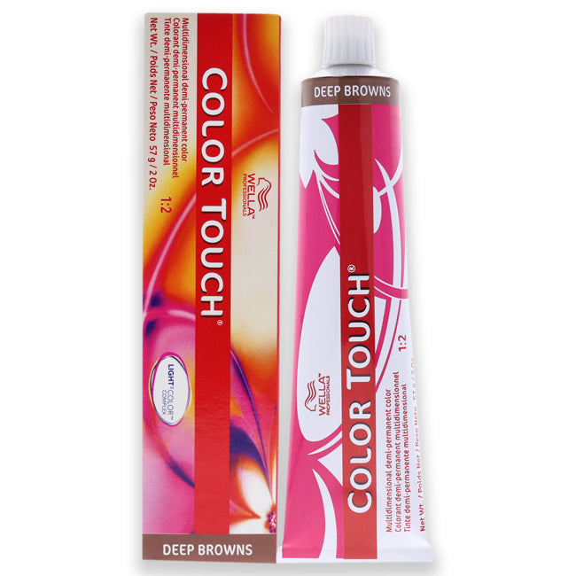 Color Touch Demi-Permanent Color - 8 73 Light Blonde-Brown Gold by Wella for Unisex - 2 oz Hair Color