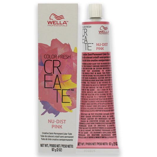 Color Fresh Create Semi-Permanent Color - Nudist Pink by Wella for Unisex - 2 oz Hair Color