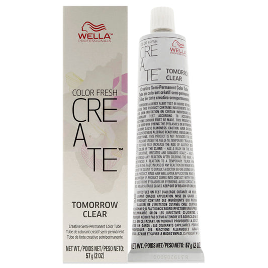 Color Fresh Create Semi-Permanent Color - Tomorrow Clear by Wella for Unisex - 2 oz Hair Color