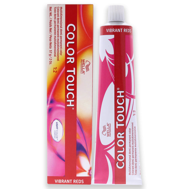 Color Touch Demi-Permanent Color - 4 57 Medium Brown-Red-Violet Brown by Wella for Unisex - 2 oz Hair Color