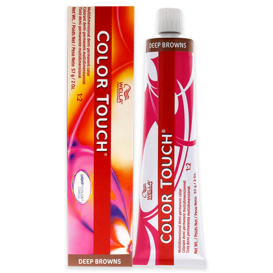Color Touch Demi-Permanent Color - 6 71 Dark Blonde-Brown Ash by Wella for Unisex - 2 oz Hair Color