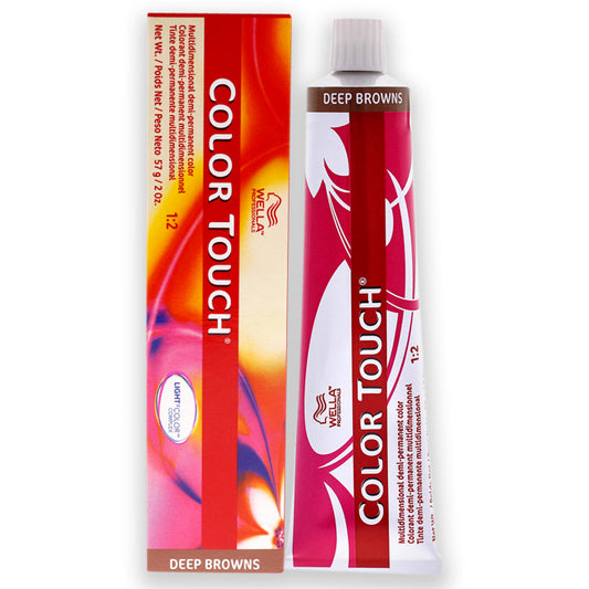 Color Touch Demi-Permanent Color - 7 71 Medium Blonde-Brown Ash by Wella for Unisex - 2 oz Hair Color