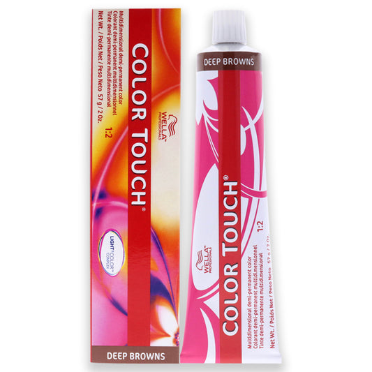 Color Touch Demi-Permanent Color - 7 73 Medium Blonde-Brown Gold by Wella for Unisex - 2 oz Hair Color