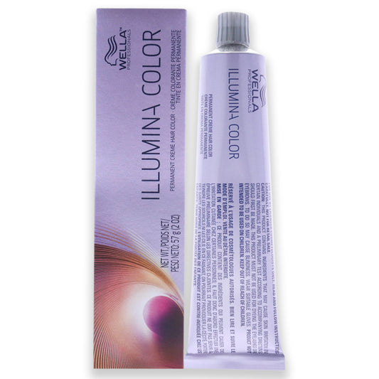 Illumina Color Permanent Creme Hair Color - 10 93 Lightest Blonde-Cendre Gold by Wella for Unisex - 2 oz Hair Color