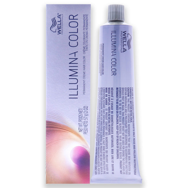 Illumina Color Permanent Creme Hair Color - 5 02 Light Brown-Natural Matt by Wella for Unisex - 2 oz Hair Color