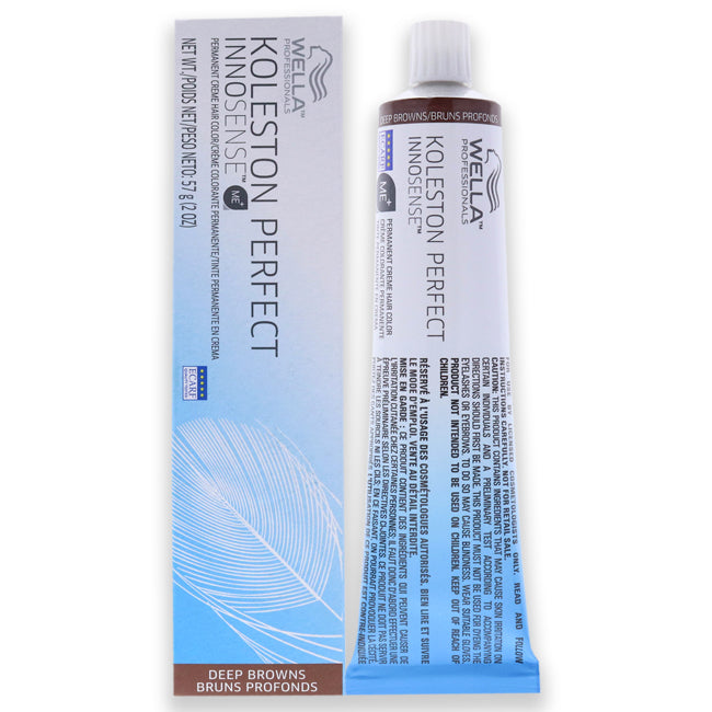 Koleston Perfect Innosense Permanent Creme Hair Color - 5 7 Light Brown-Brown by Wella for Unisex - 2 oz Hair Color